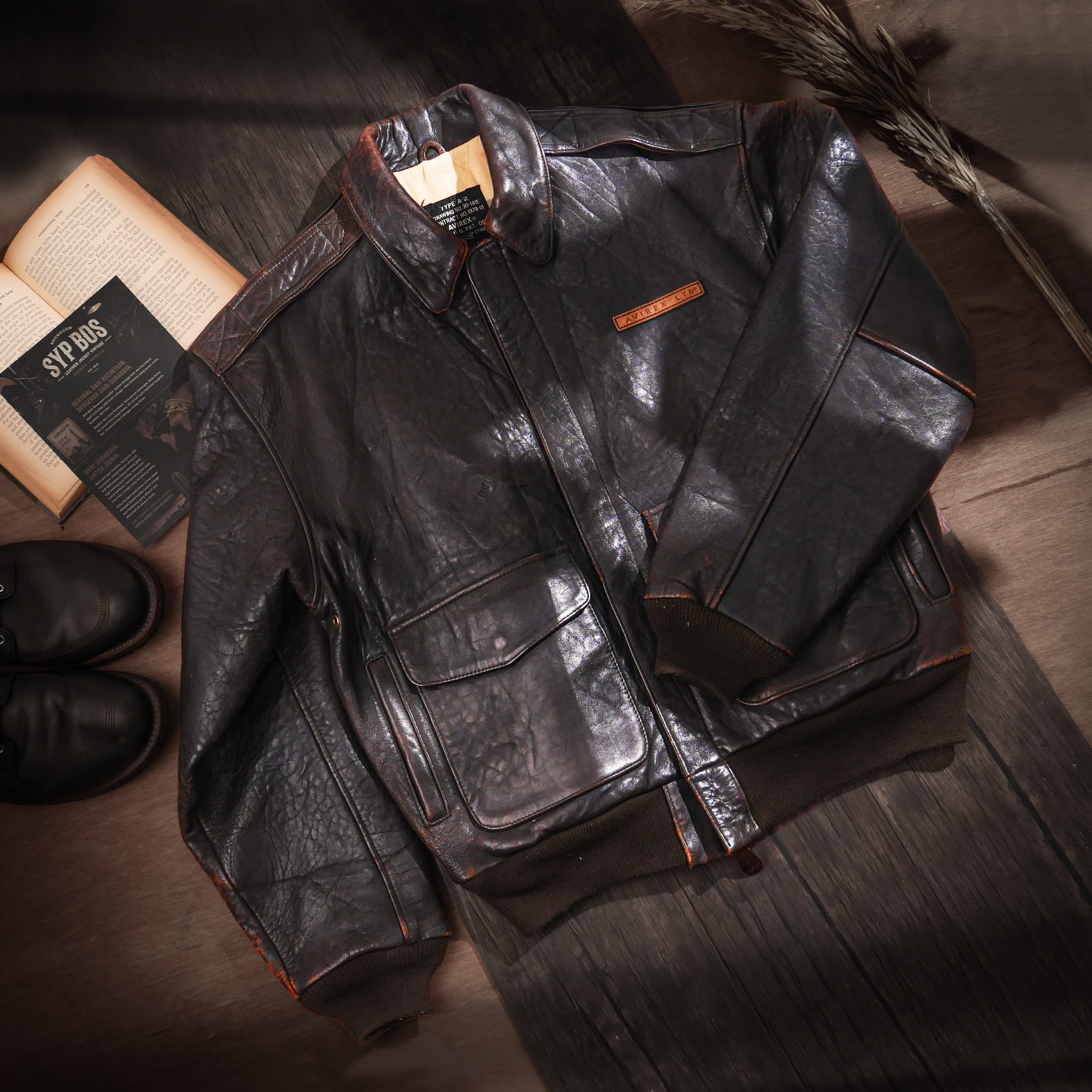 AVIREX "Marilyn Monroe" - Jaket Kulit Vintage SYPBOSofficial