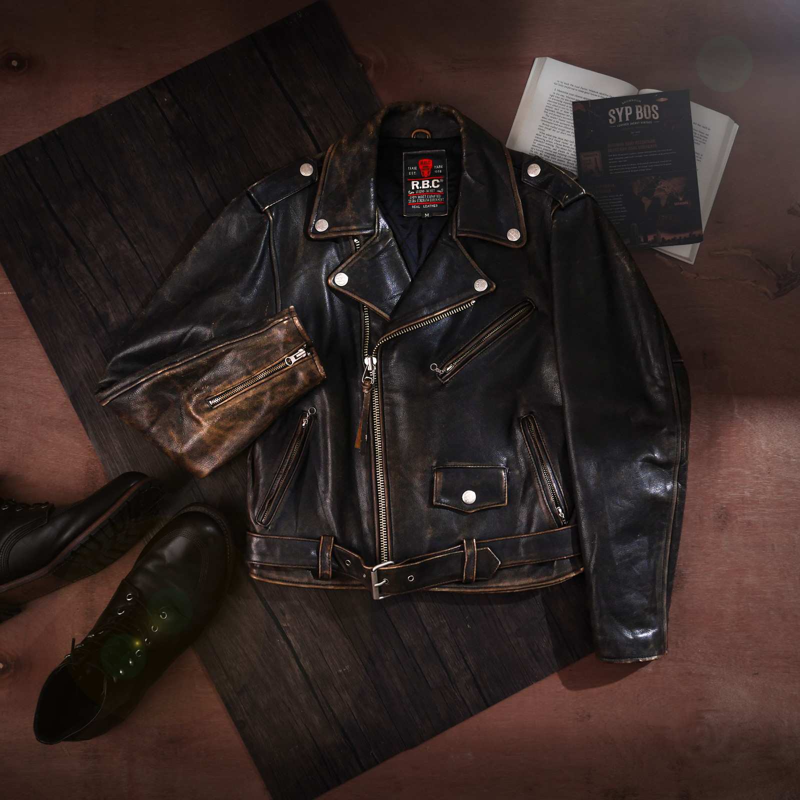 RBC - RAMONES - Jaket Kulit Vintage SYPBOSofficial