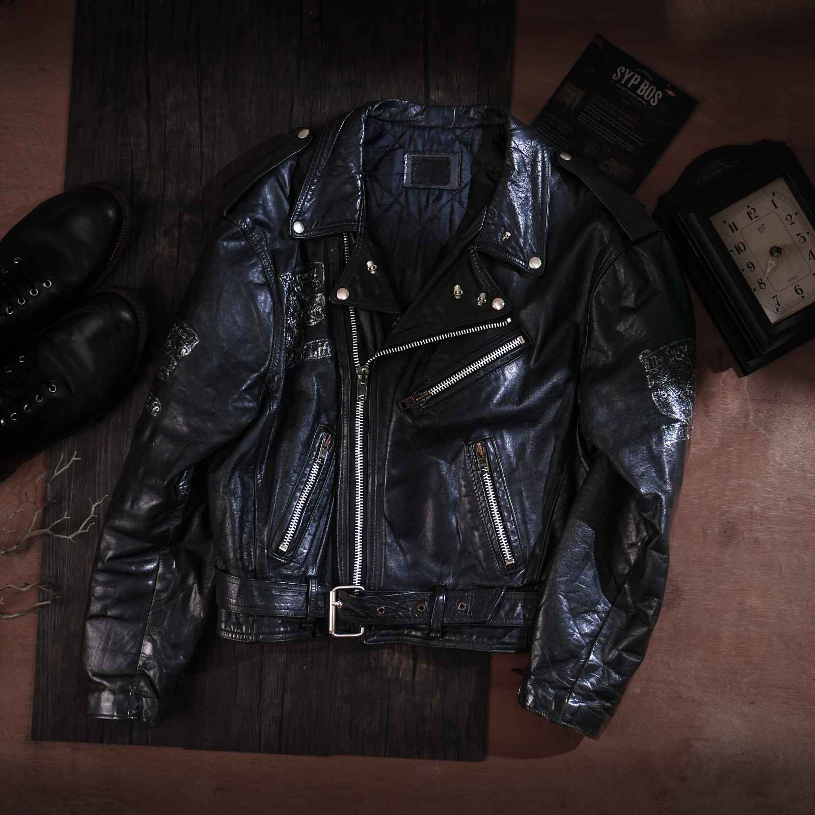 REBEL RAMONES - Jaket Kulit Vintage SYPBOSofficial