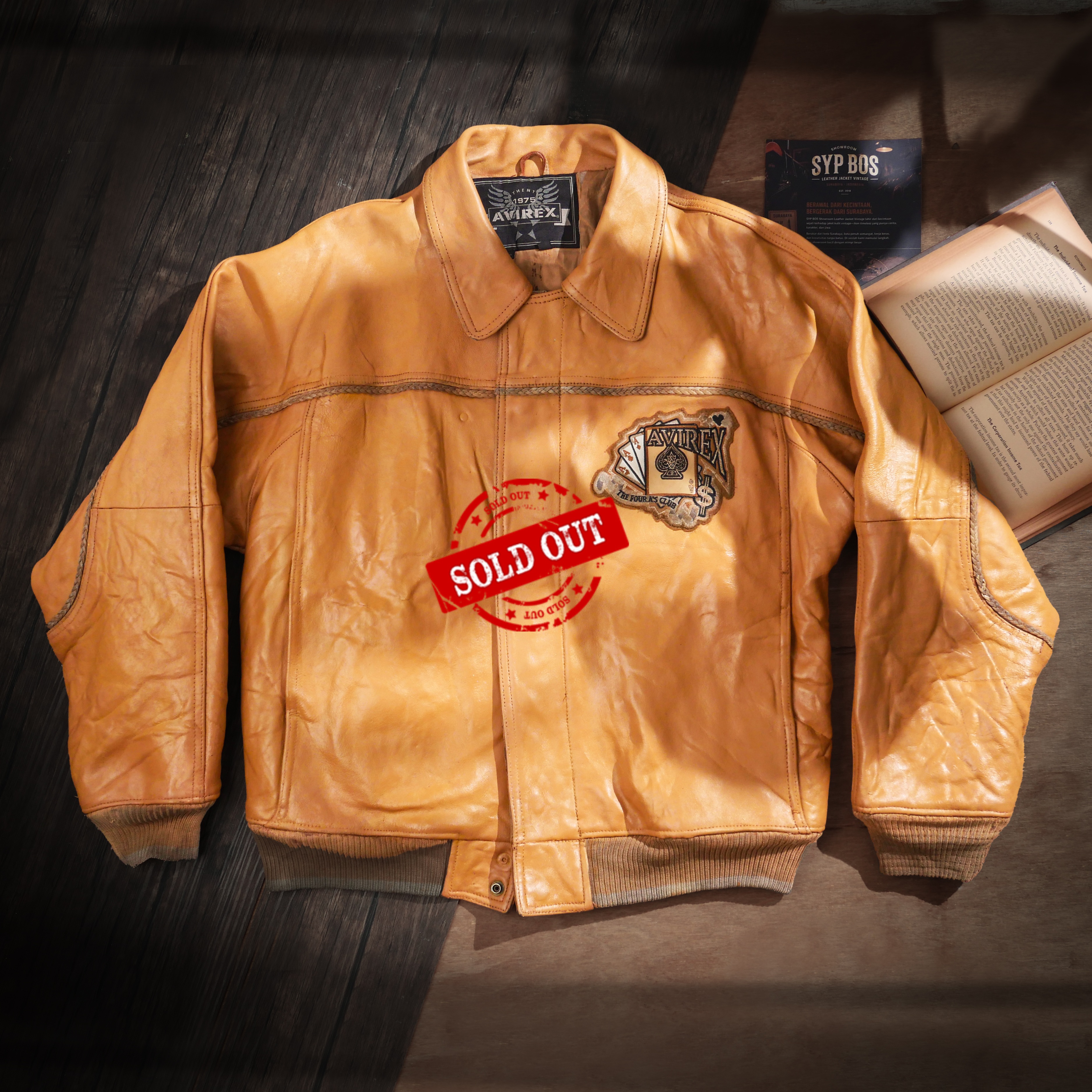 AVIREX "KING KASINO" - Jaket Kulit Vintage SYPBOSofficial