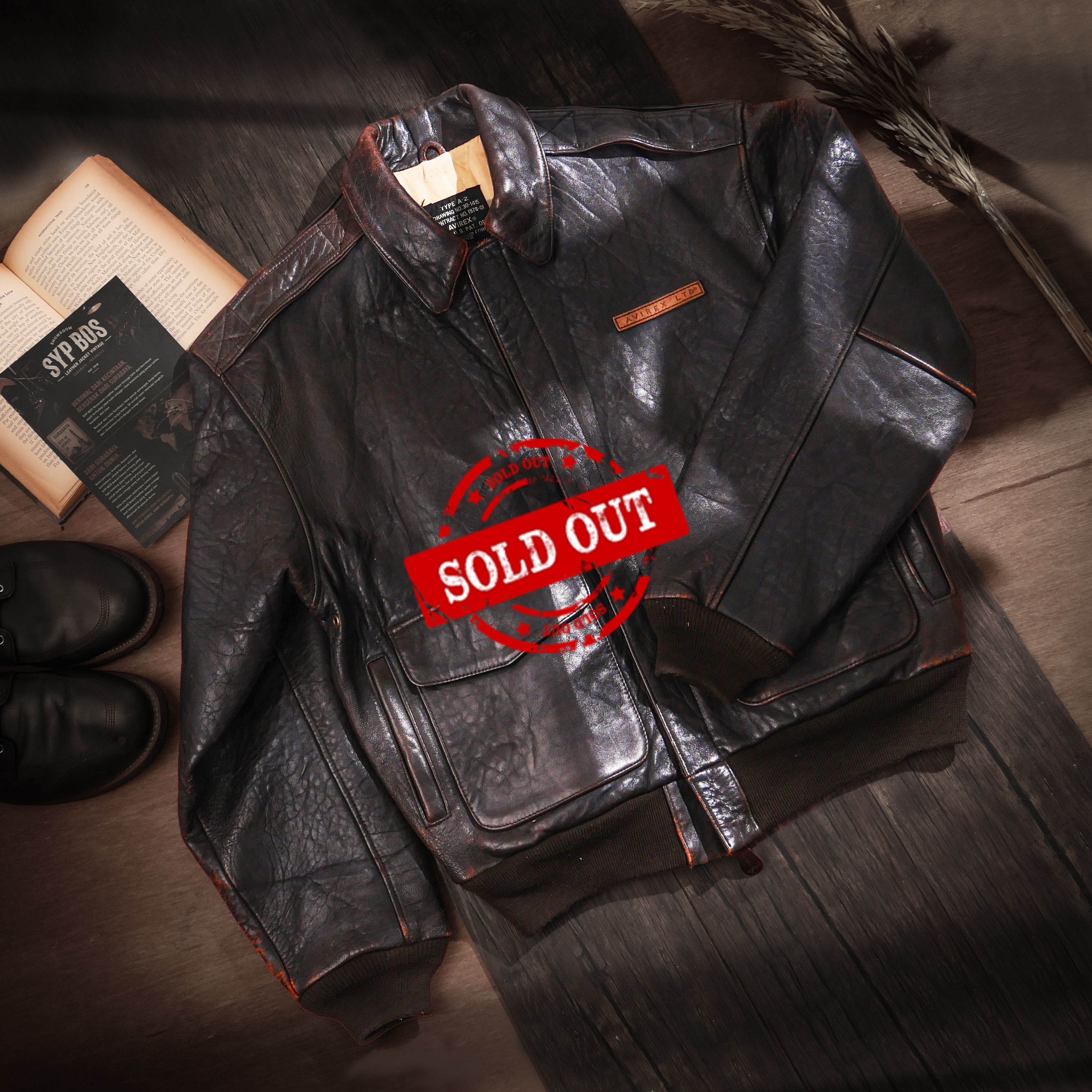 AVIREX "Marilyn Monroe" - Jaket Kulit Vintage SYPBOSofficial